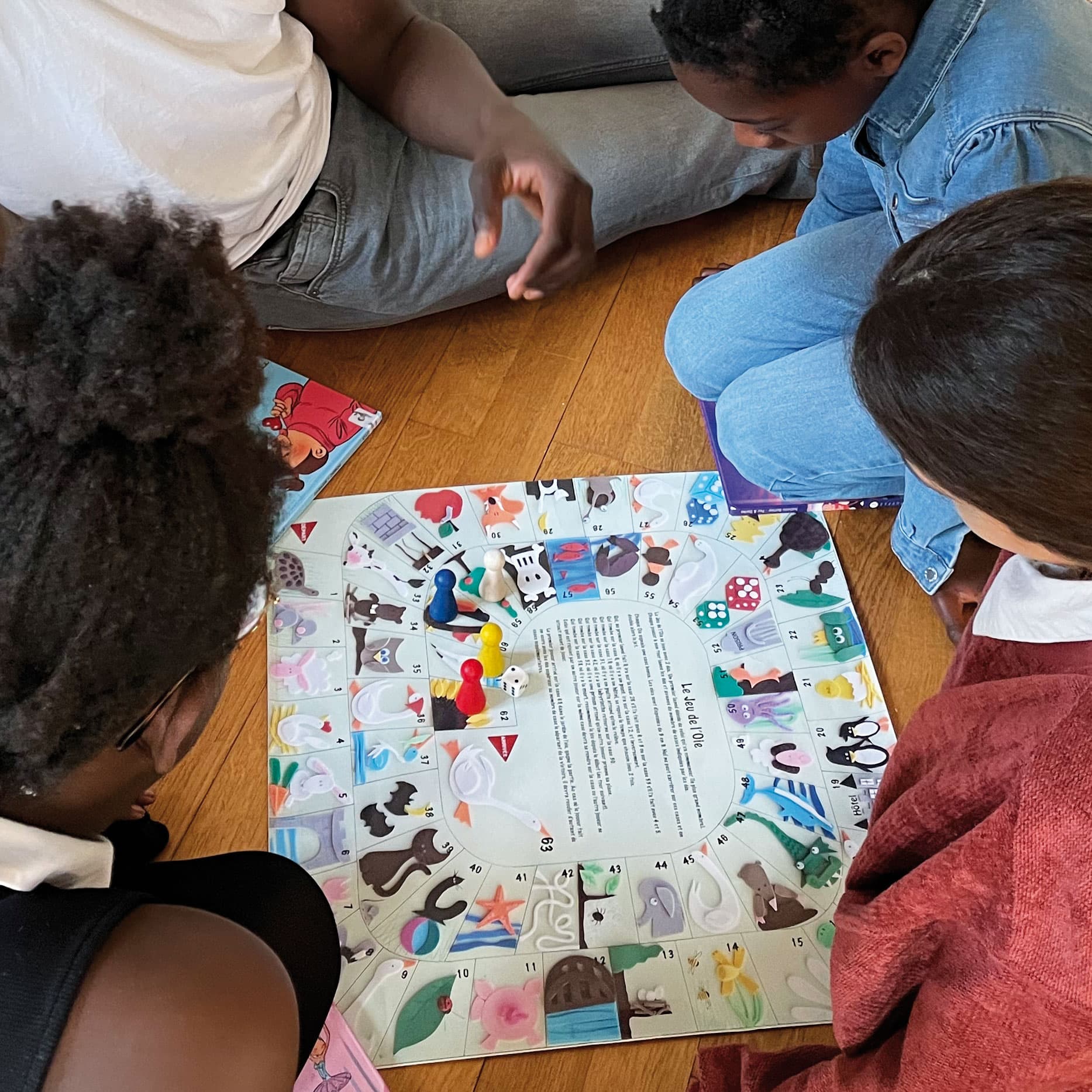 Jeu de société - Jeu de l'oie nomade en tissu