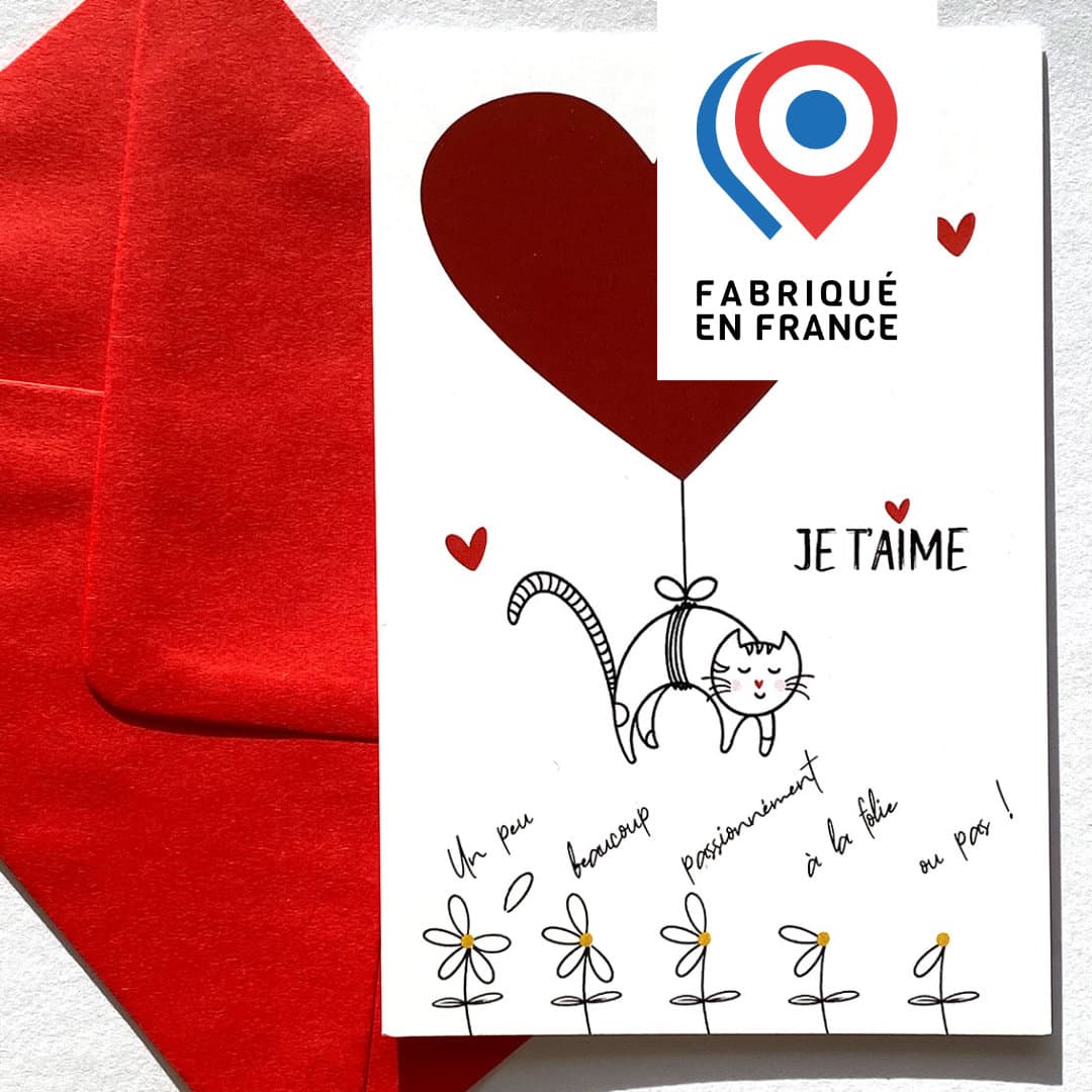 LOVE - Carte postale à gratter - Je t'aime