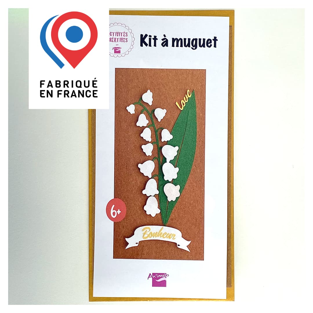 CARTE À CRÉER - Fabriquer une carte avec un brin de muguet porte-bonheur