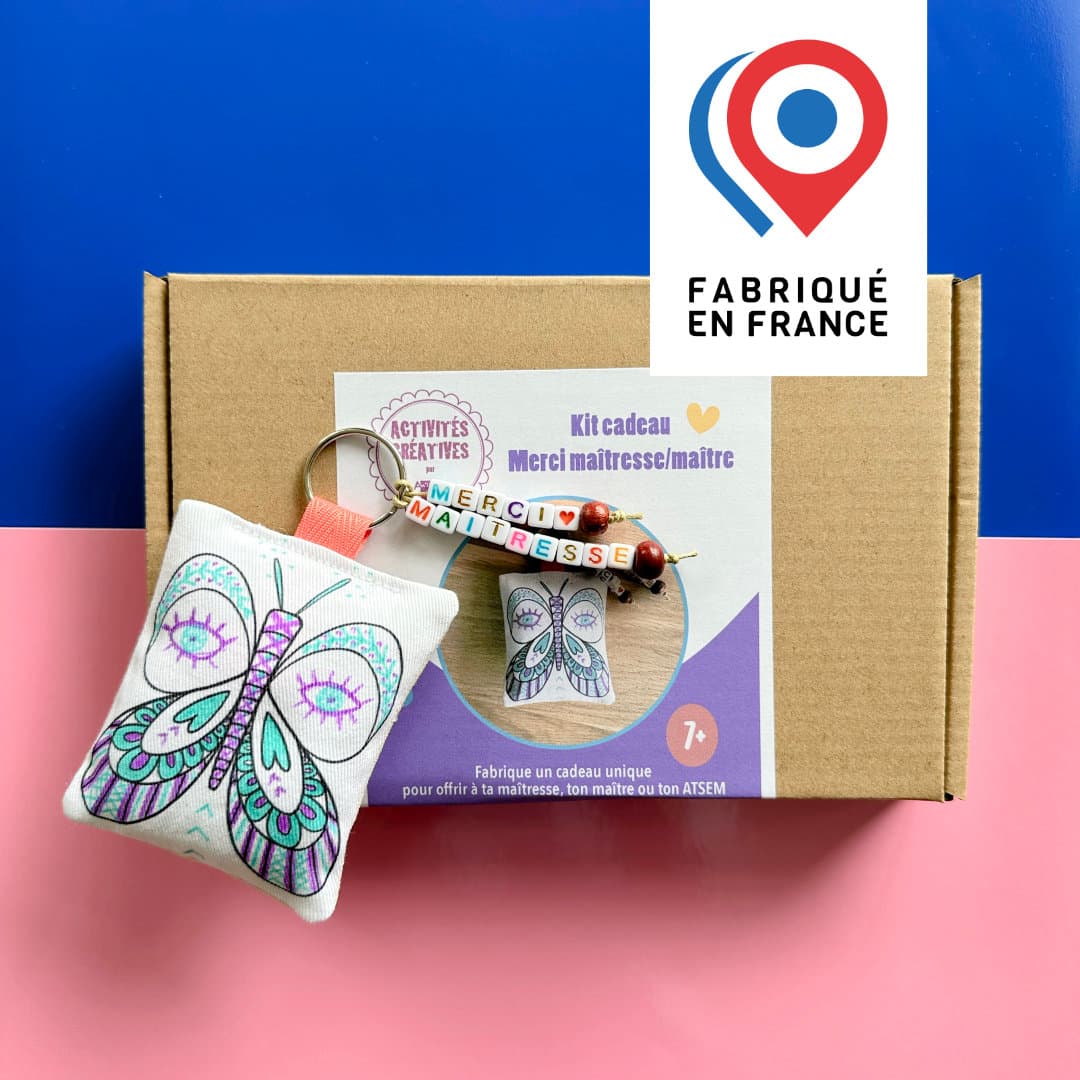 KIT CRÉATIF - Fabrique un cadeau Merci Maîtresse (Maître ou ATSEM)