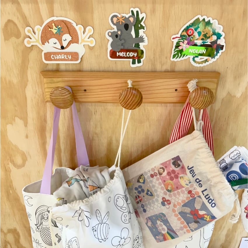 KIT CRÉATIF - fabrique une déco KOALA et son bébé avec un cercle en bois - à coller - vue 4