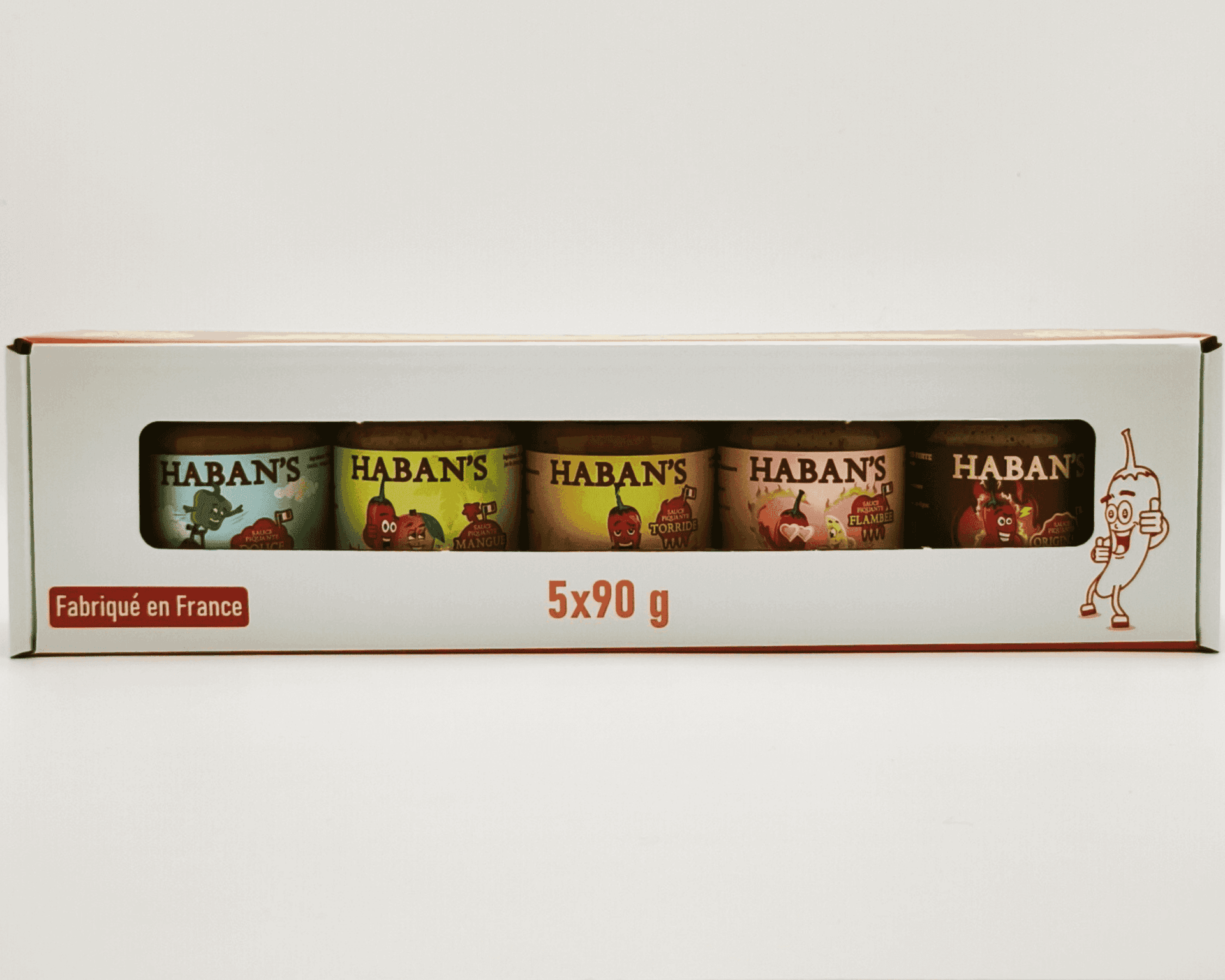 Pack Découverte Haban’s – 5 Sauces Piquantes Artisanales