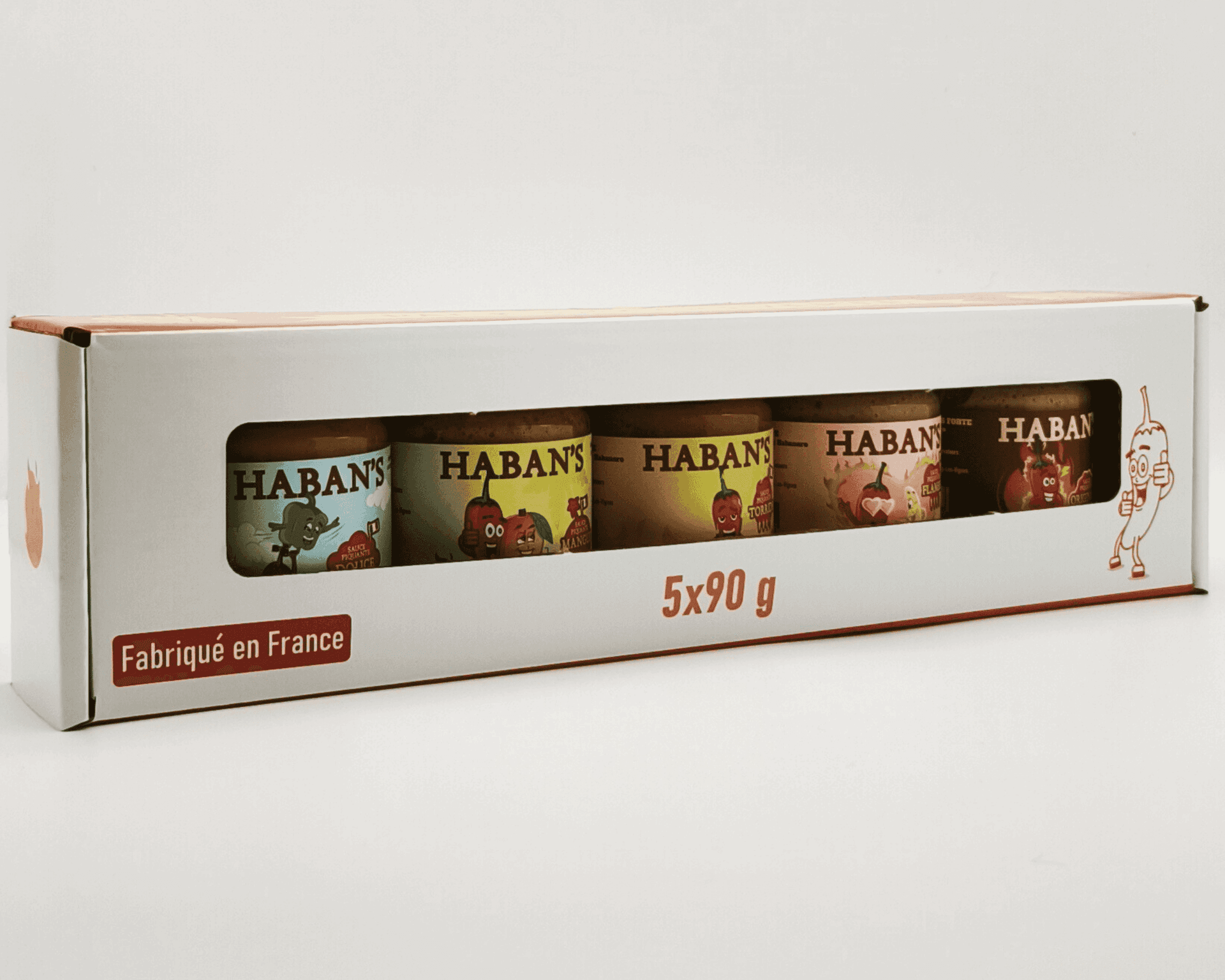Pack découverte Haban's - 5 sauces de 90g