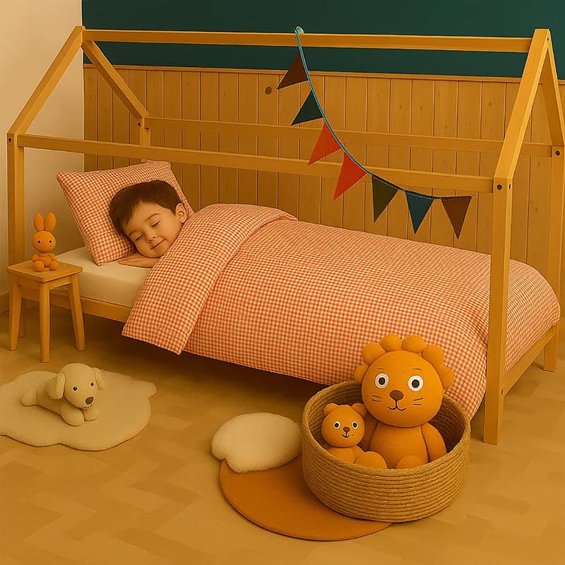 housse de couette en coton bio vichy france papate