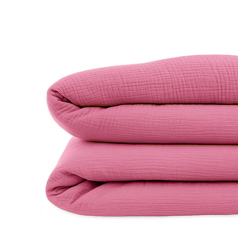 Housse de Couette en Coton Bio Rose
