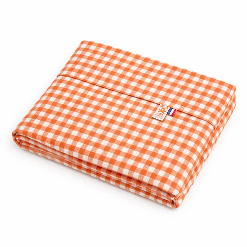 Drap Plat en Gaze de Coton Bio Vichy