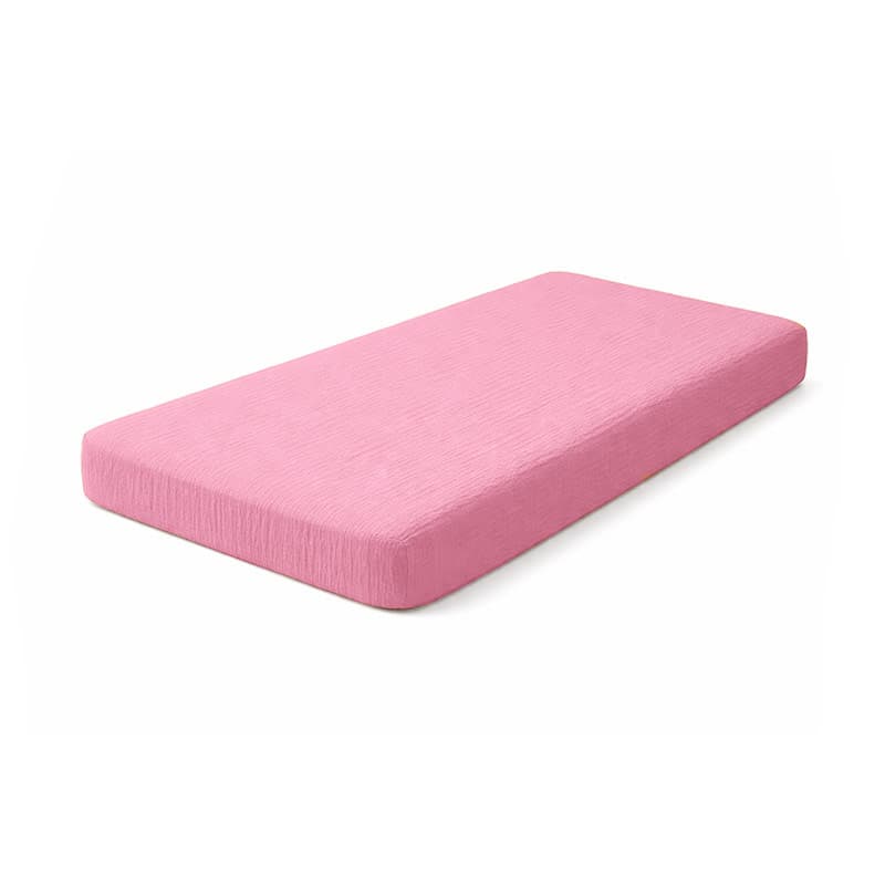 Drap Housse en Coton Bio Rose - vue 1