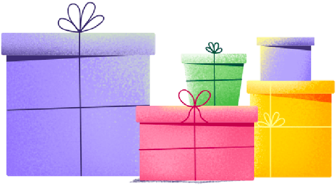 Pile de cadeaux