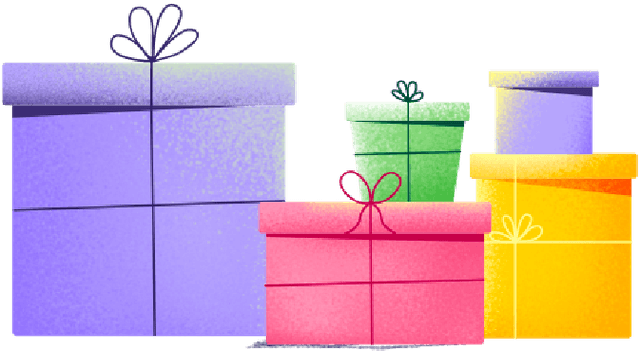 Pile de cadeaux