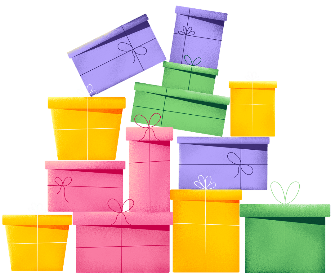 Pile de cadeaux