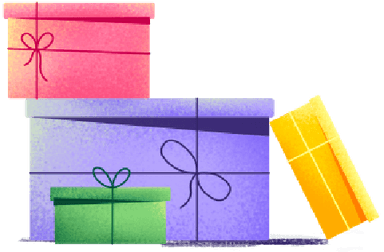 Pile de cadeaux