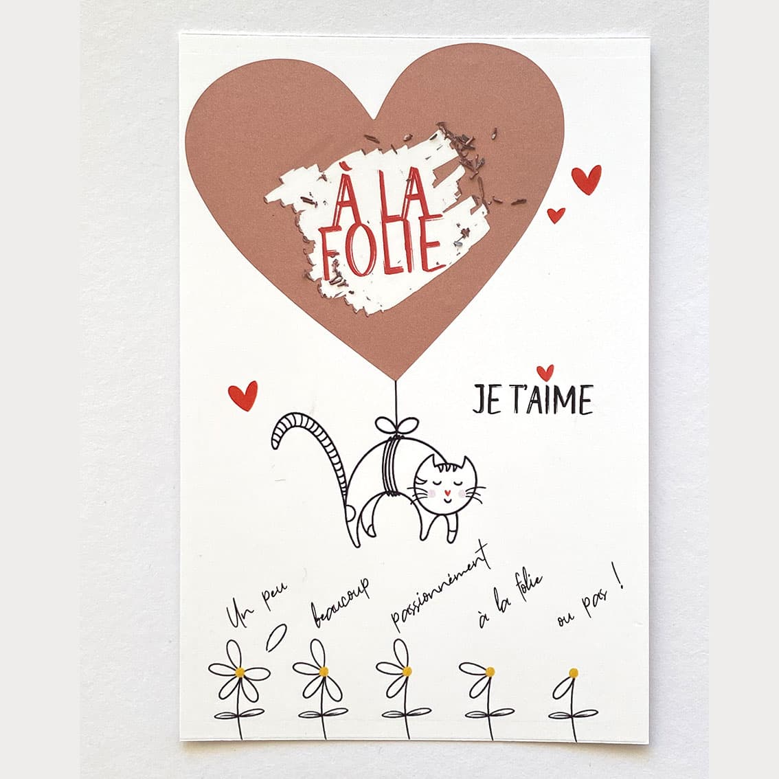 LOVE - Carte postale à gratter - Je t'aime - vue 4