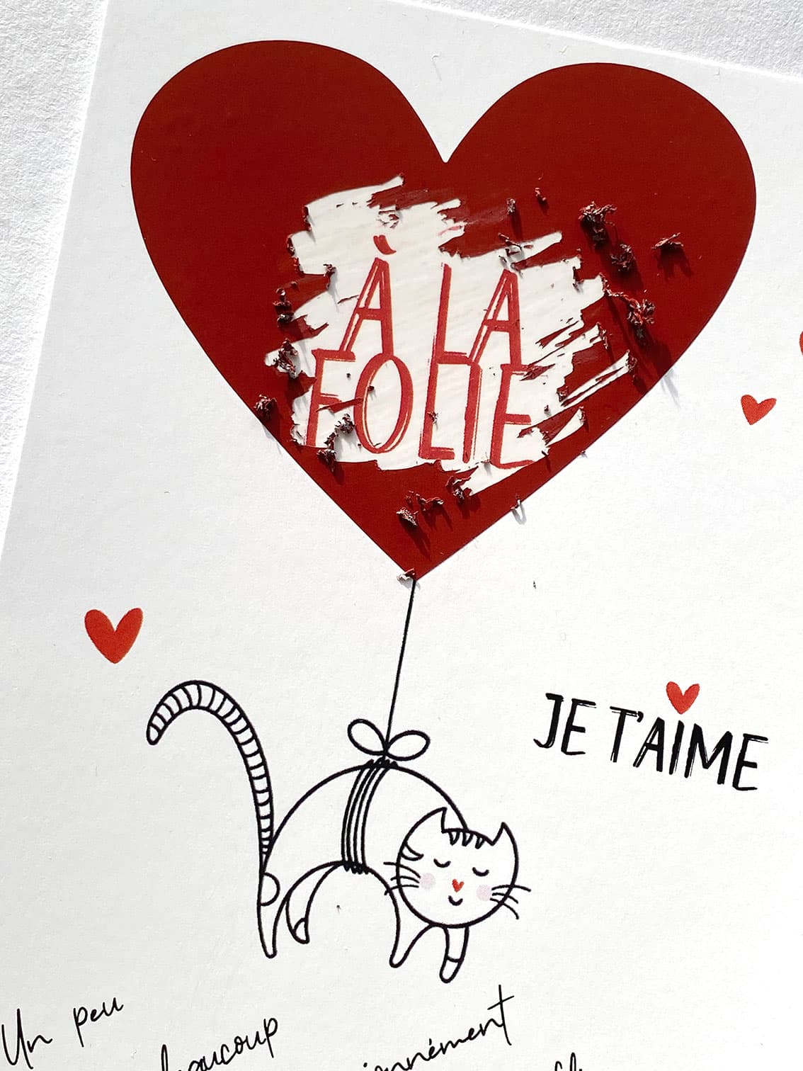 LOVE - Carte postale à gratter - Je t'aime - vue 3