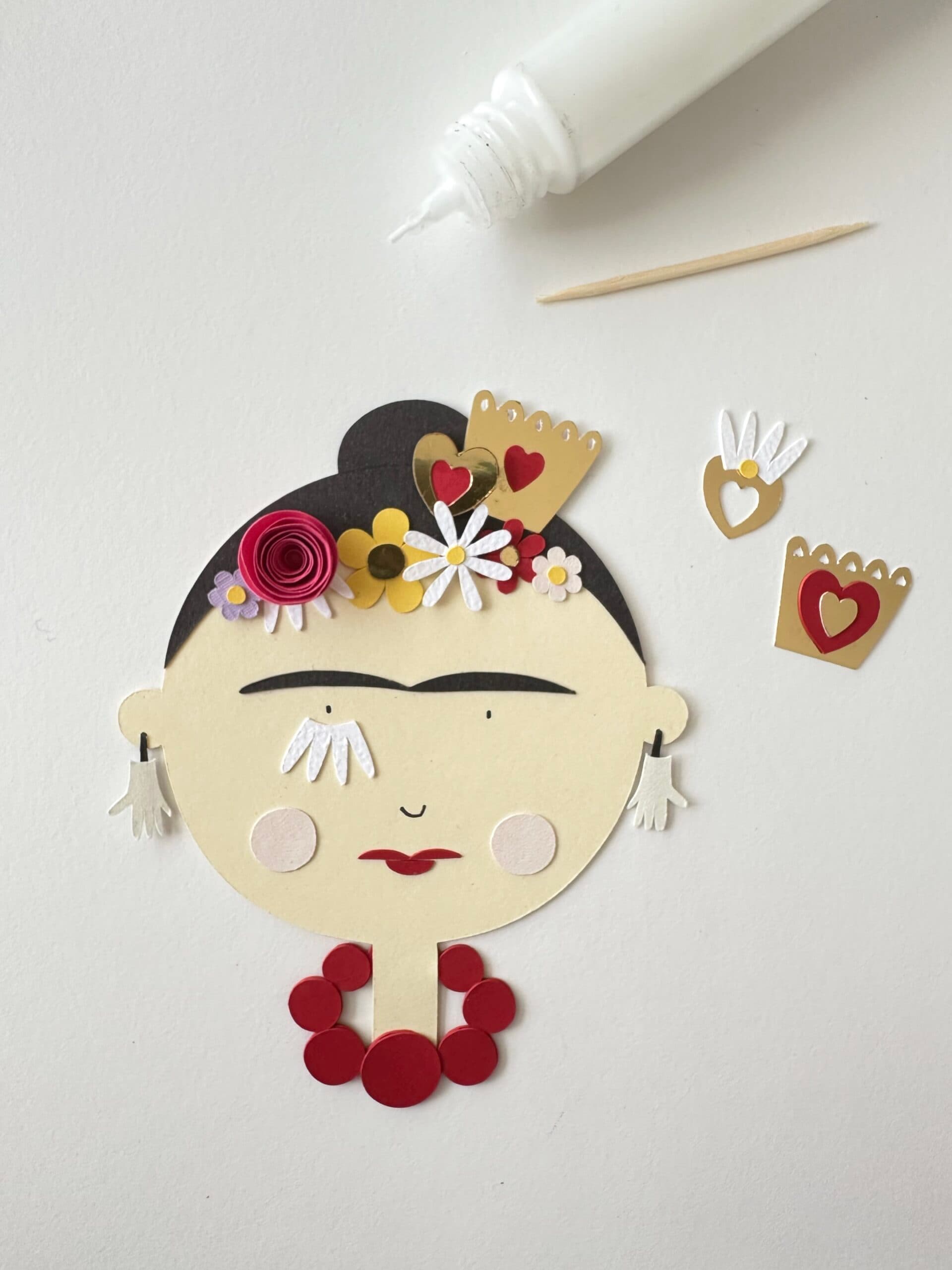 CARTE À CRÉER - Fabriquer une carte Frida - Hommage à Frida Kahlo - vue 2