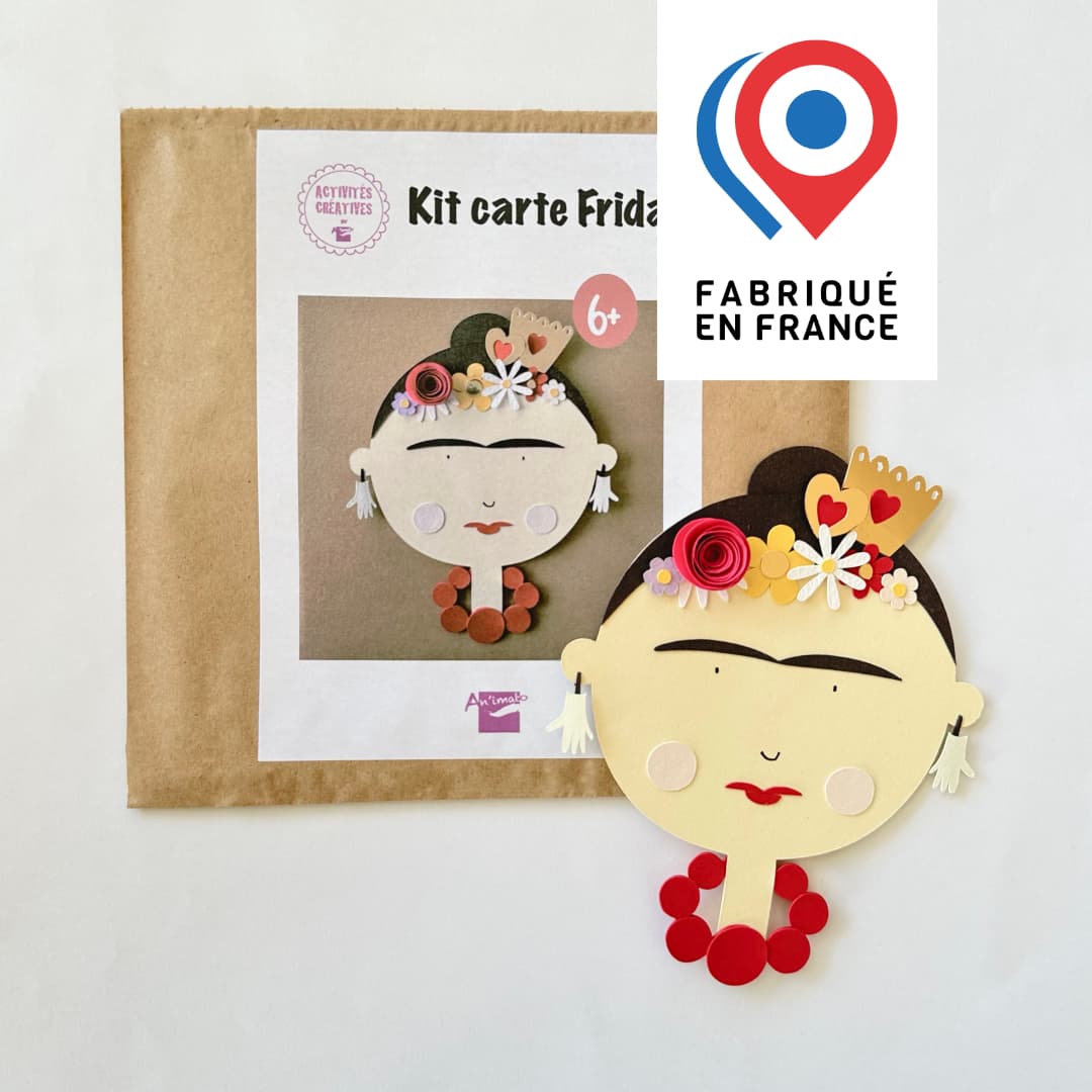 CARTE À CRÉER - Fabriquer une carte Frida - Hommage à Frida Kahlo - vue 1