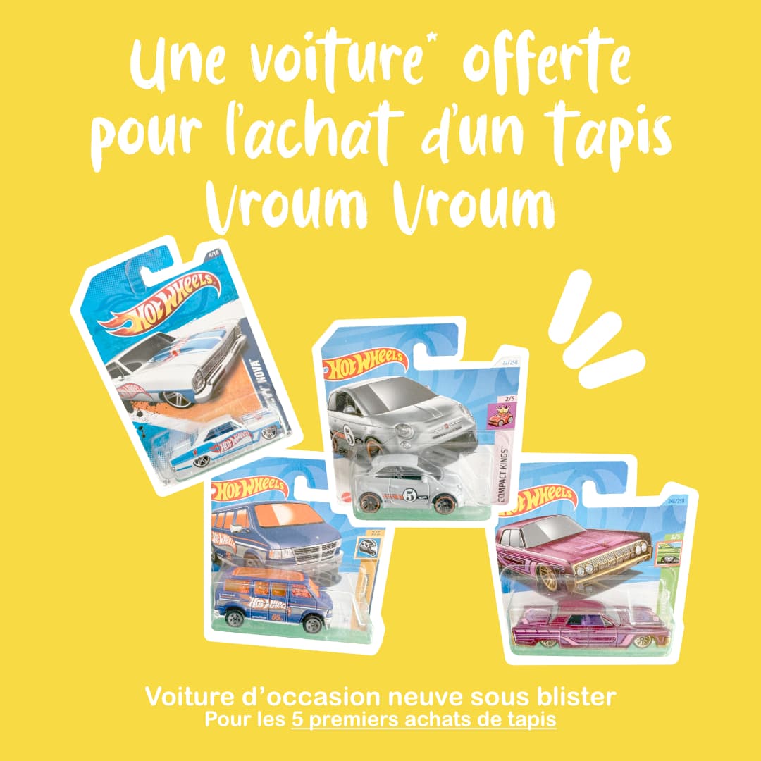 Double tapis oie/vroum vroum nomade en tissu - vue 6