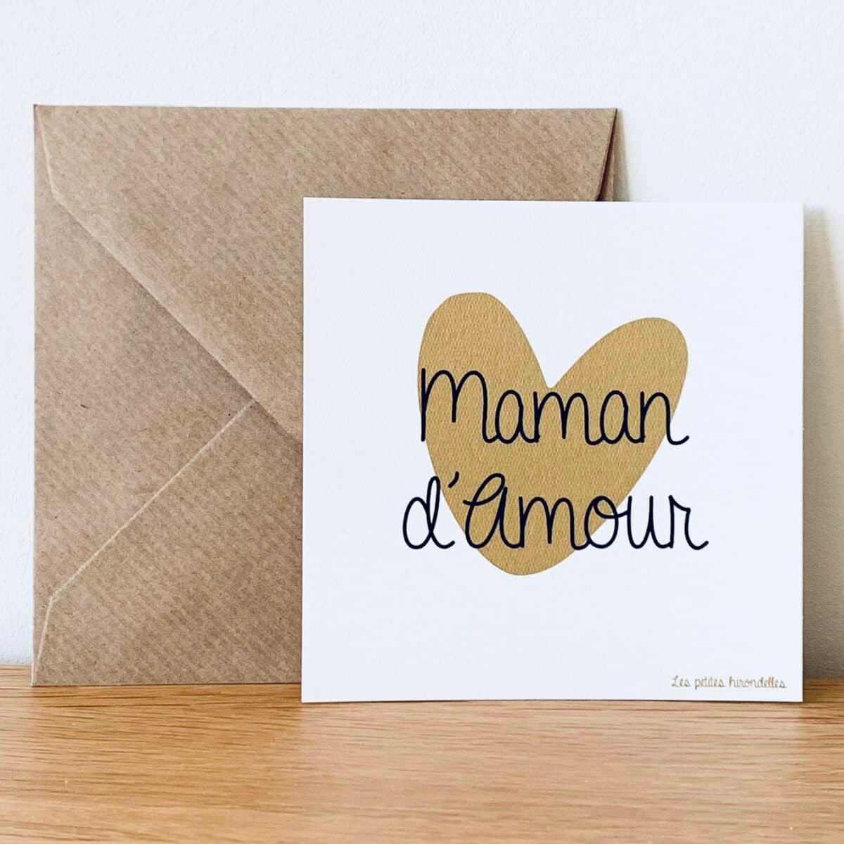 Carte & enveloppe - Maman d'Amour - vue 1