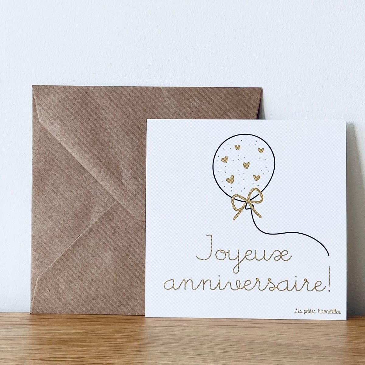 Carte & enveloppe - Joyeux anniversaire - vue 1