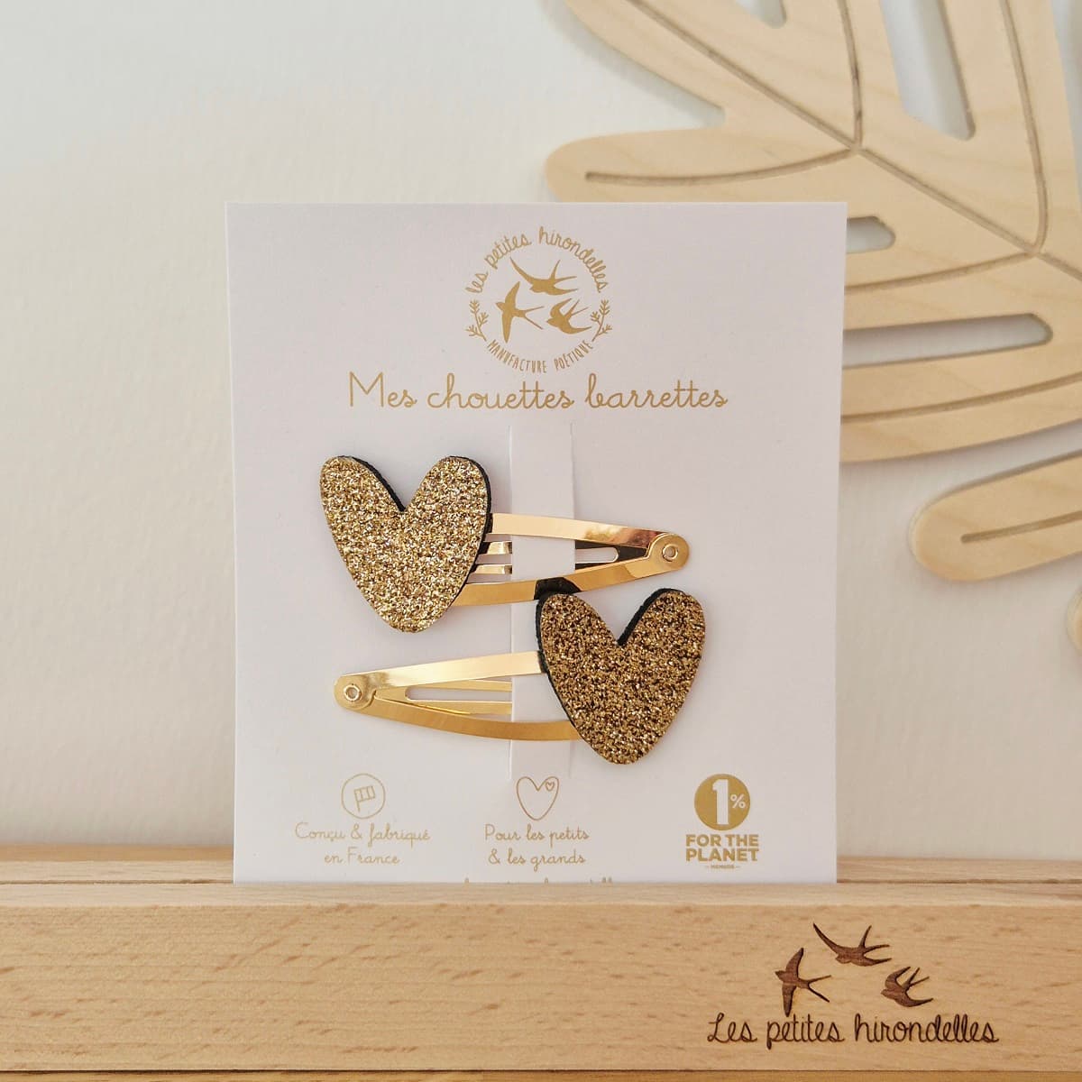 Barrettes doubles - Coeurs - vue 9