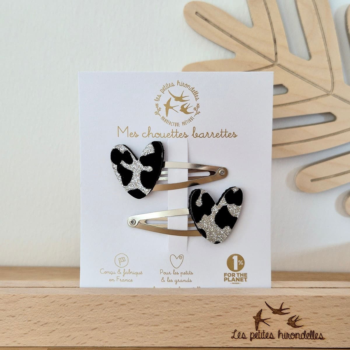 Barrettes doubles - Coeurs - vue 7