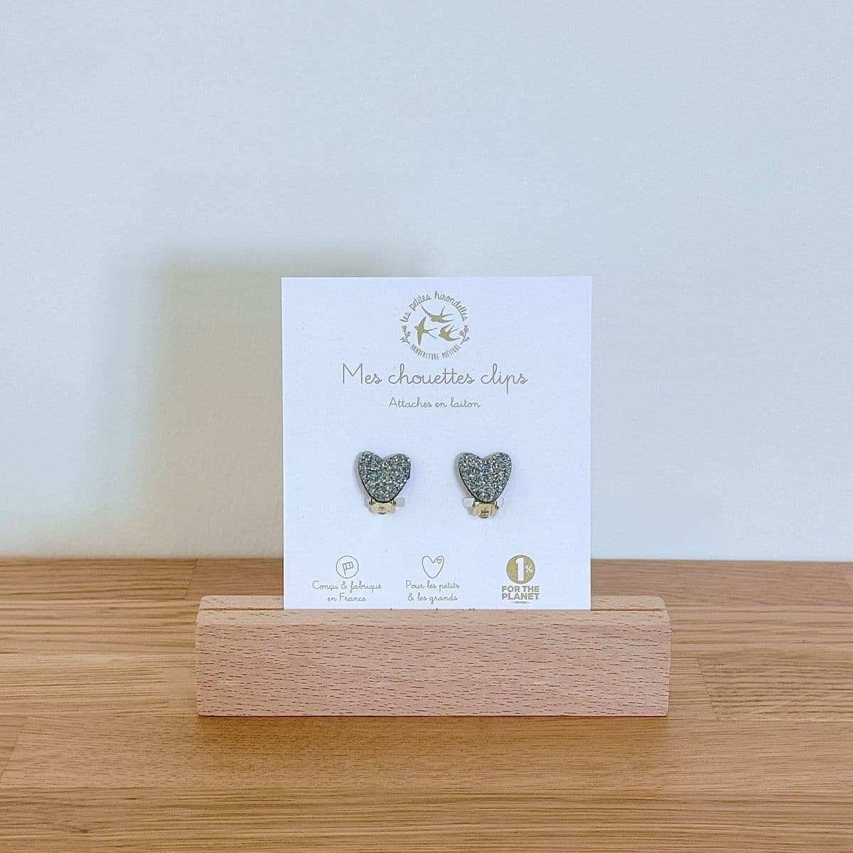Boucles clips pailletées - Coeurs - vue 8