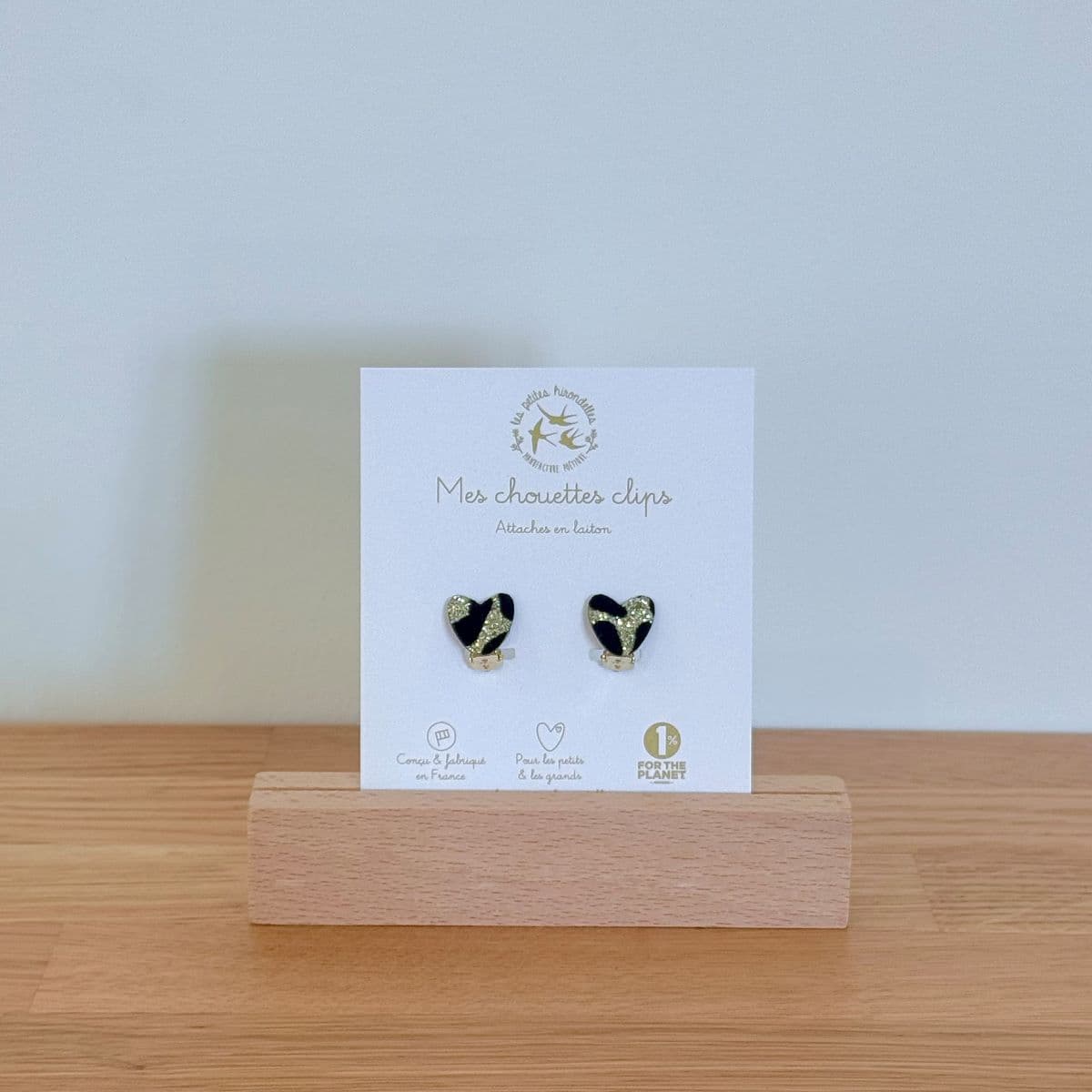 Boucles clips pailletées - Coeurs - vue 6