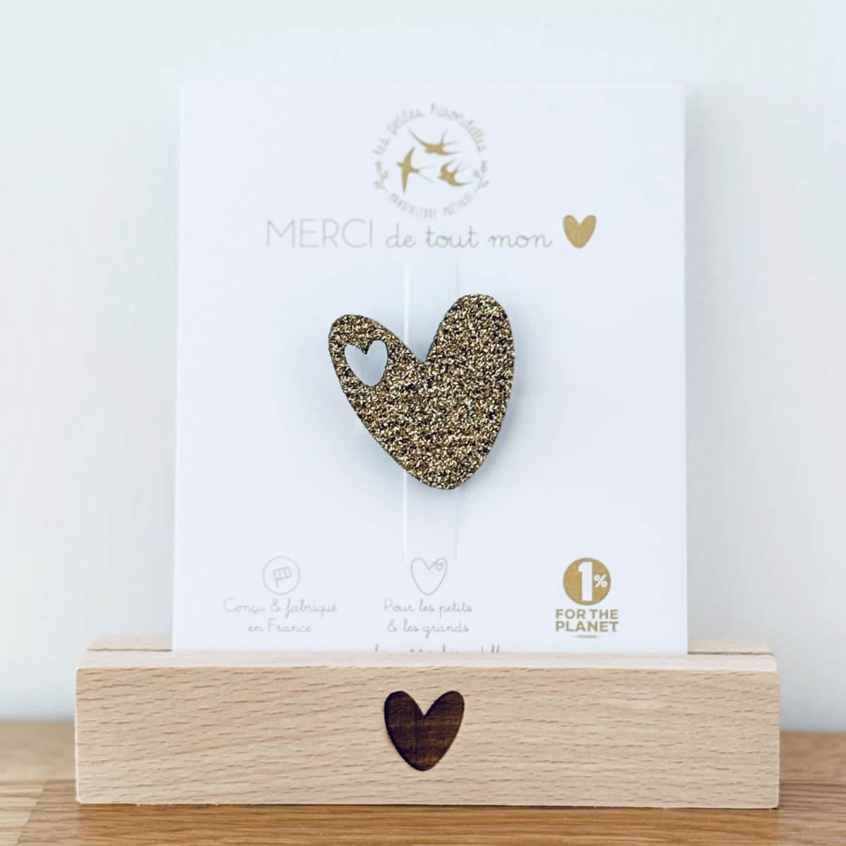 Merci de tout mon cœur - Petites attentions pailletées - vue 1