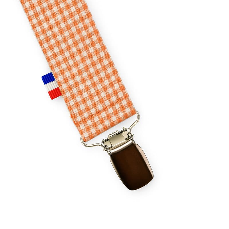 Attache Tétine en Coton Bio Vichy - vue 1