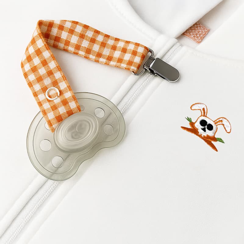 Attache Tétine en Coton Bio Vichy - vue 4