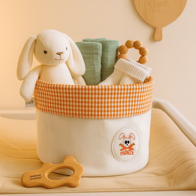 Panier de rangement en Coton Bio - vue 3