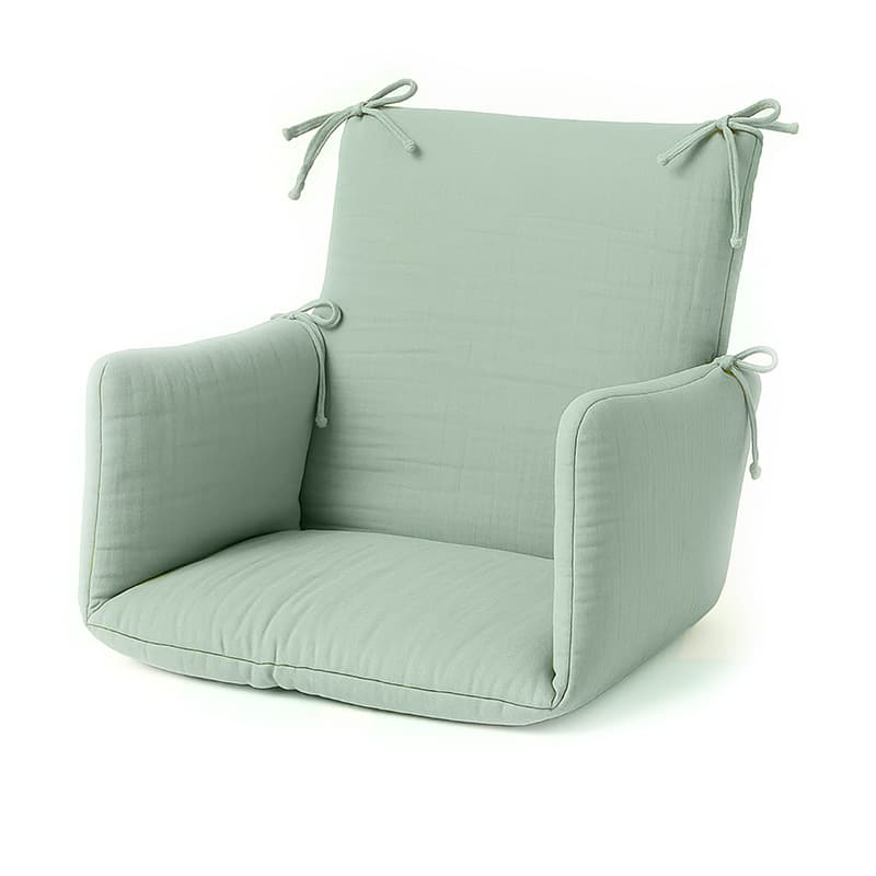 Coussin de Chaise Haute en Coton Bio Vert - vue 1