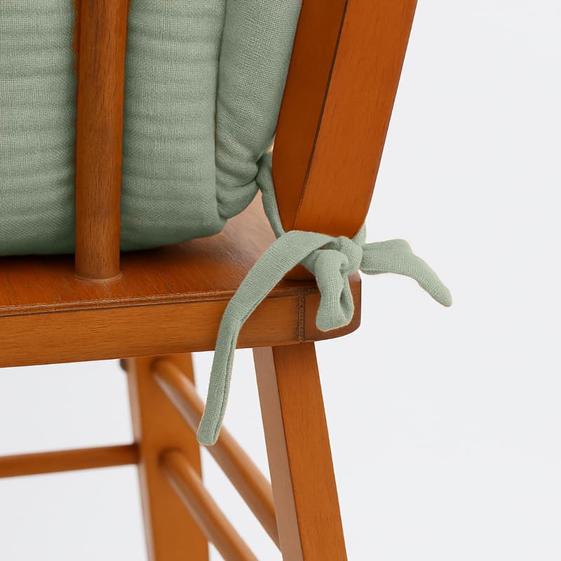 Coussin de Chaise Haute en Coton Bio Vert - vue 3