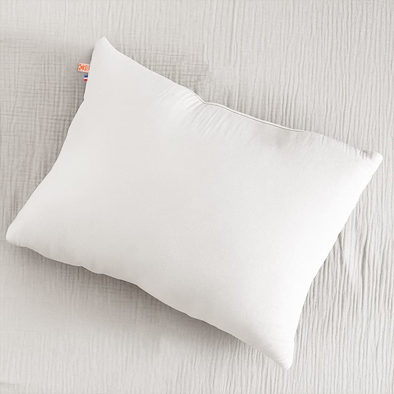 Coussin Rectangle en Coton Bio Blanc - vue 4