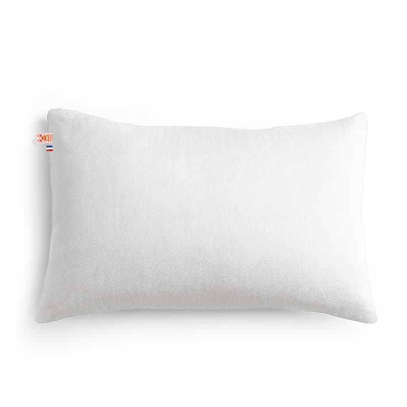 Coussin Rectangle en Coton Bio Blanc - vue 1