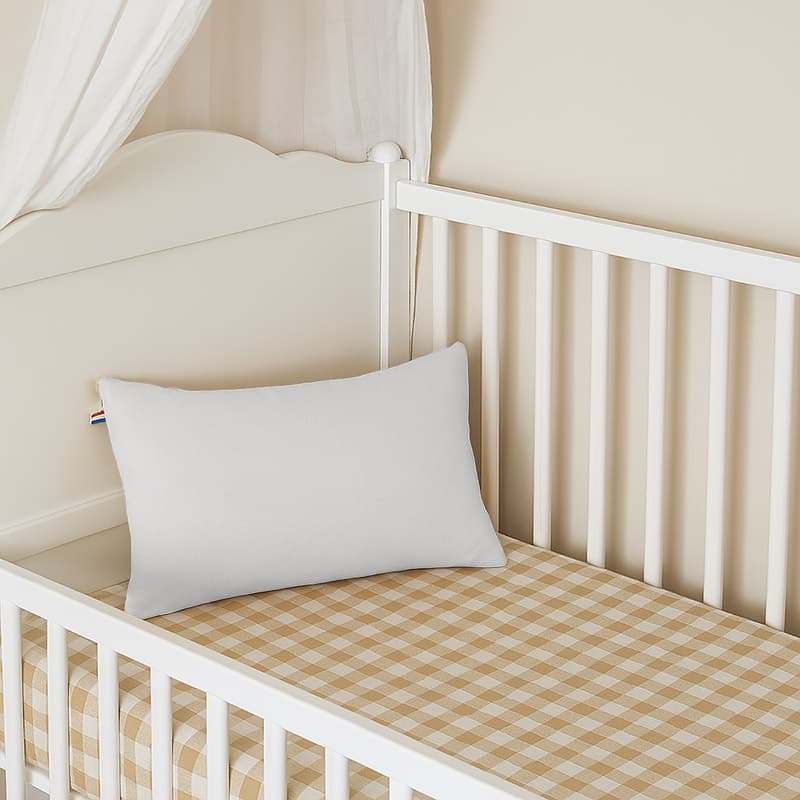 Coussin Rectangle en Coton Bio Blanc - vue 3