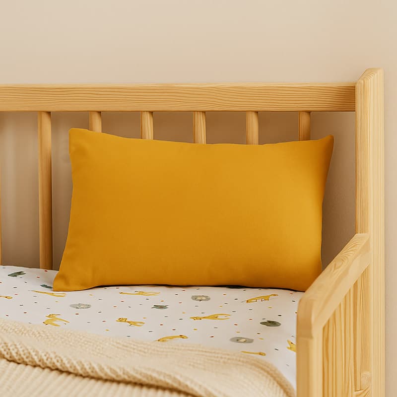 Coussin Rectangle en Coton Bio Honey - vue 4