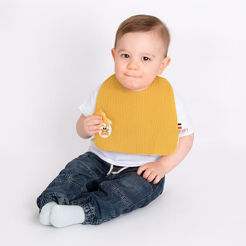 Bavoir en Coton Bio Honey - vue 3
