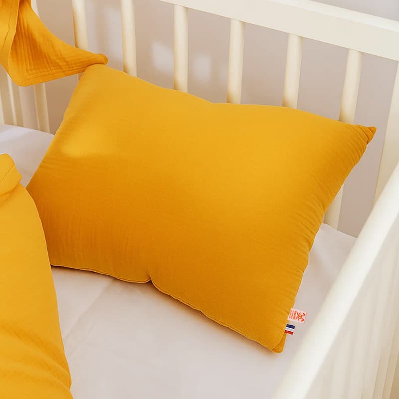 Coussin Rectangle en Coton Bio Vichy - vue 4