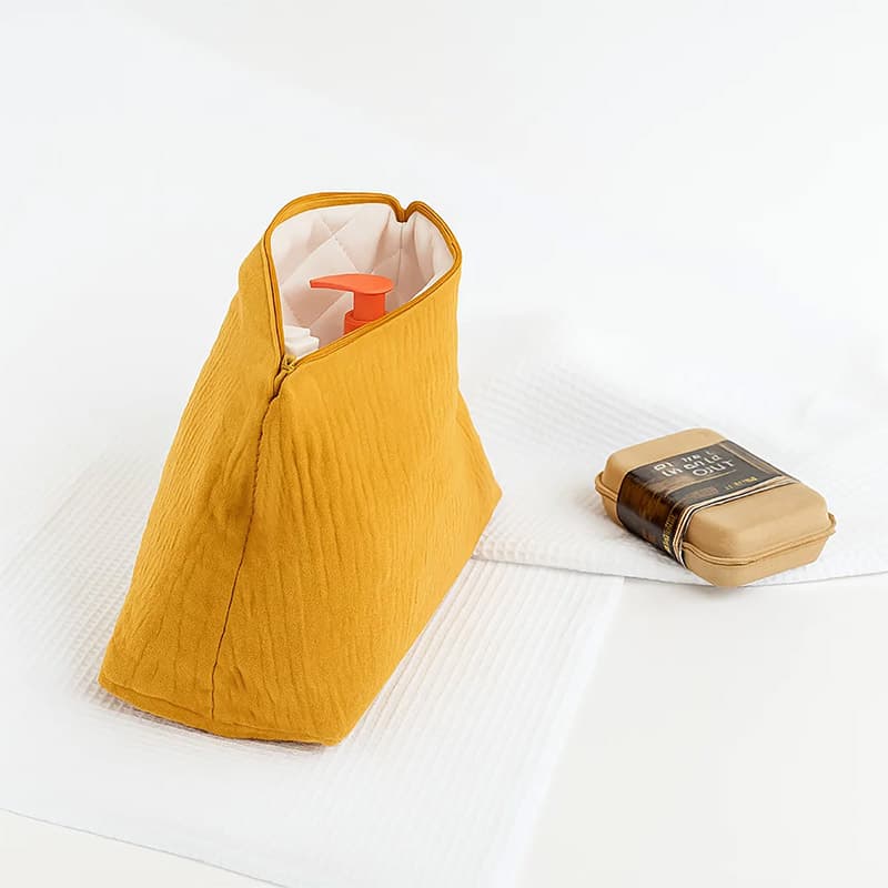 Trousse de Toilette en Coton Bio Honey - vue 4