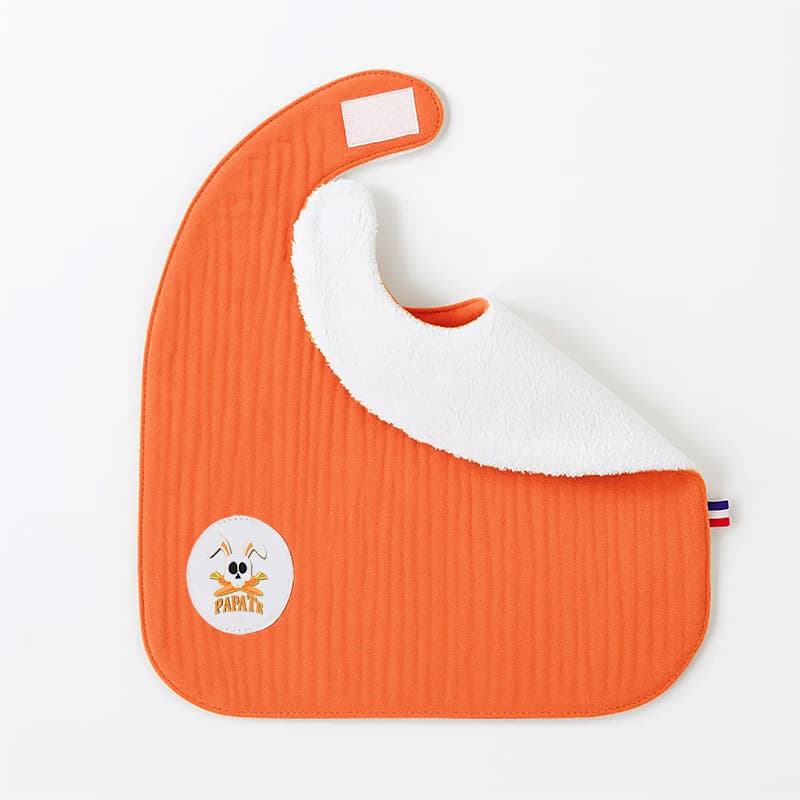 Bavoir en Coton Bio Fraise - vue 3