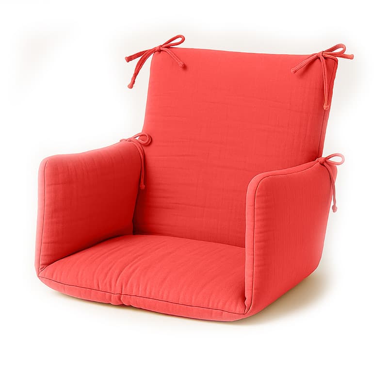 Coussin de Chaise Haute en Coton Bio Fraise - vue 1