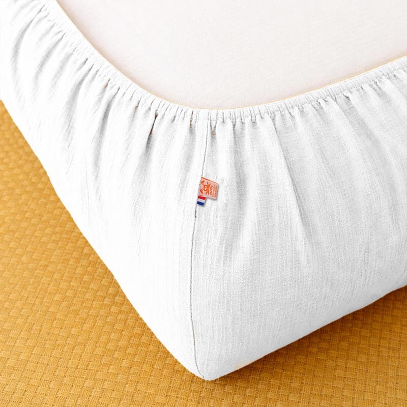 Drap Housse en Coton Bio blanc - vue 3