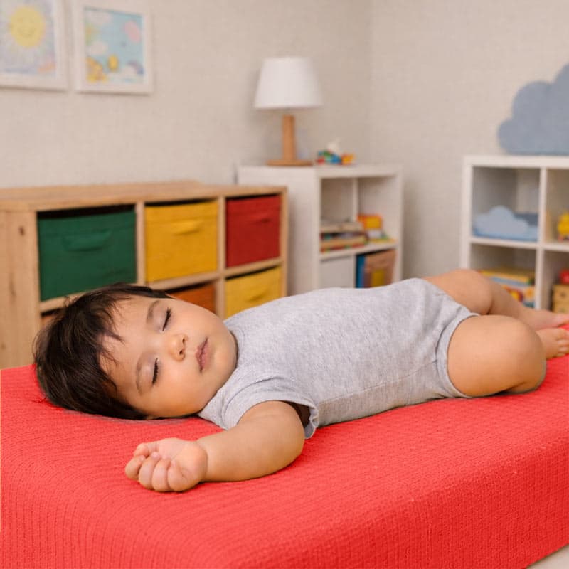 Drap Housse en Coton Bio Fraise - vue 4