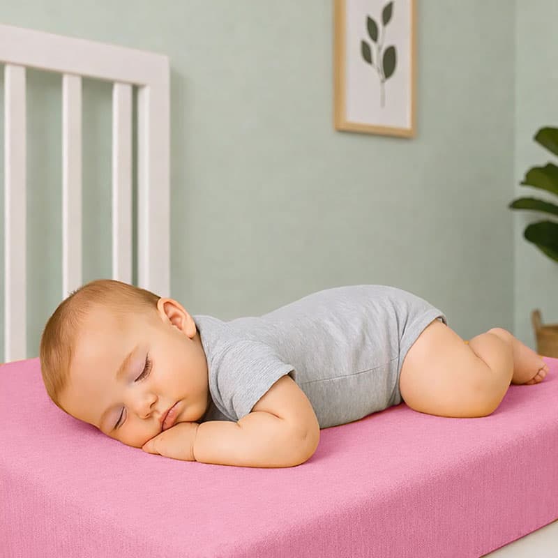 Drap Housse en Coton Bio Rose - vue 4