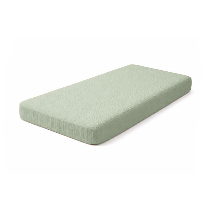 Drap Housse en Coton Bio Vert - vue 1